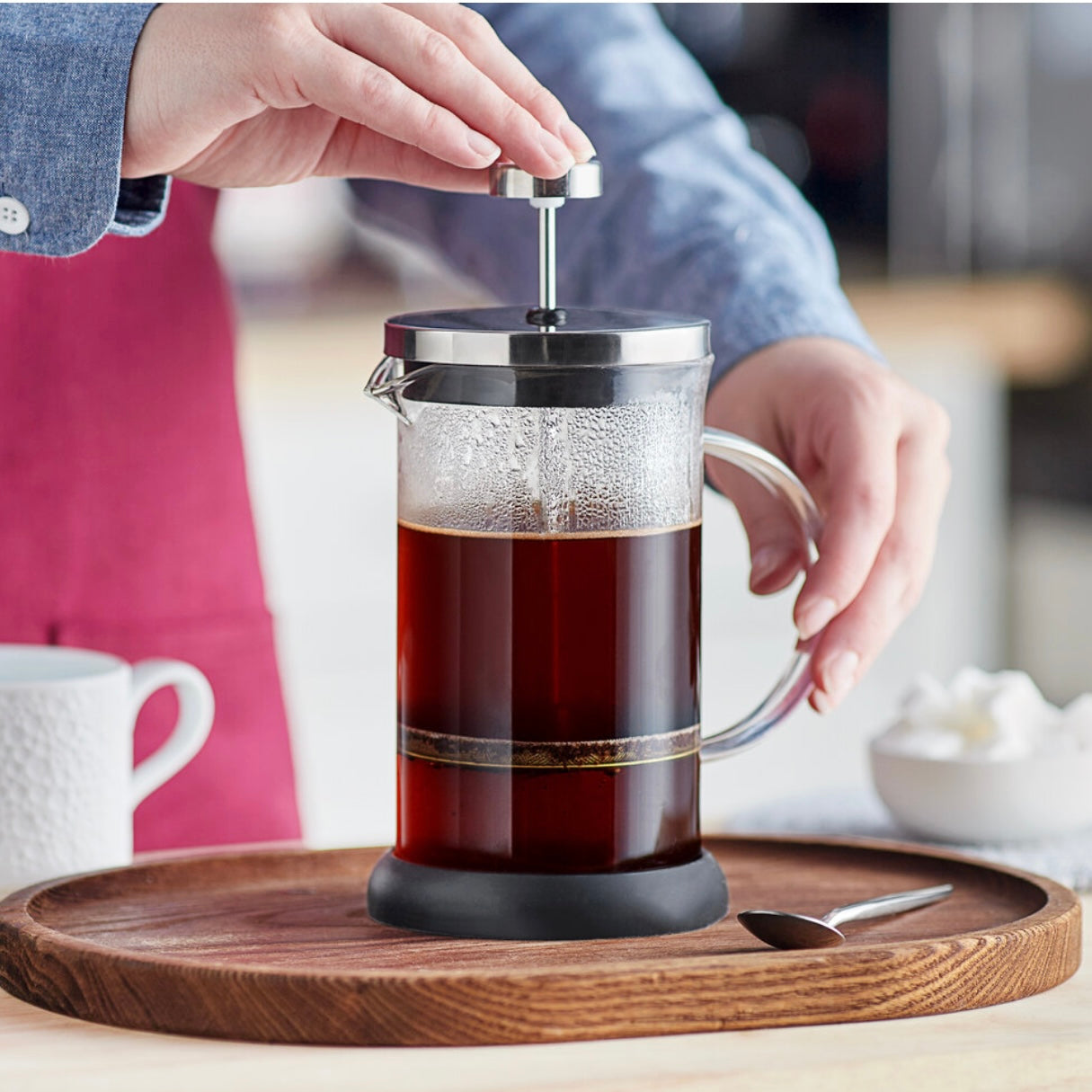 20 oz French Coffee Press Glass Stainless Steel Espresso Tea Maker