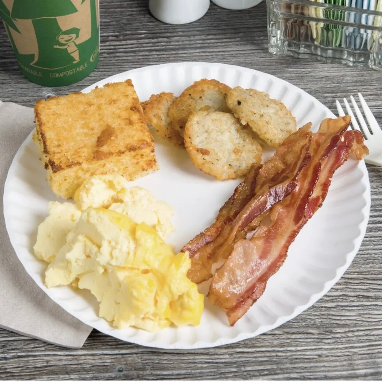 9 in Everyday Disposable Paper Plates Uncoated Party 100 or 200 Plate Made in US