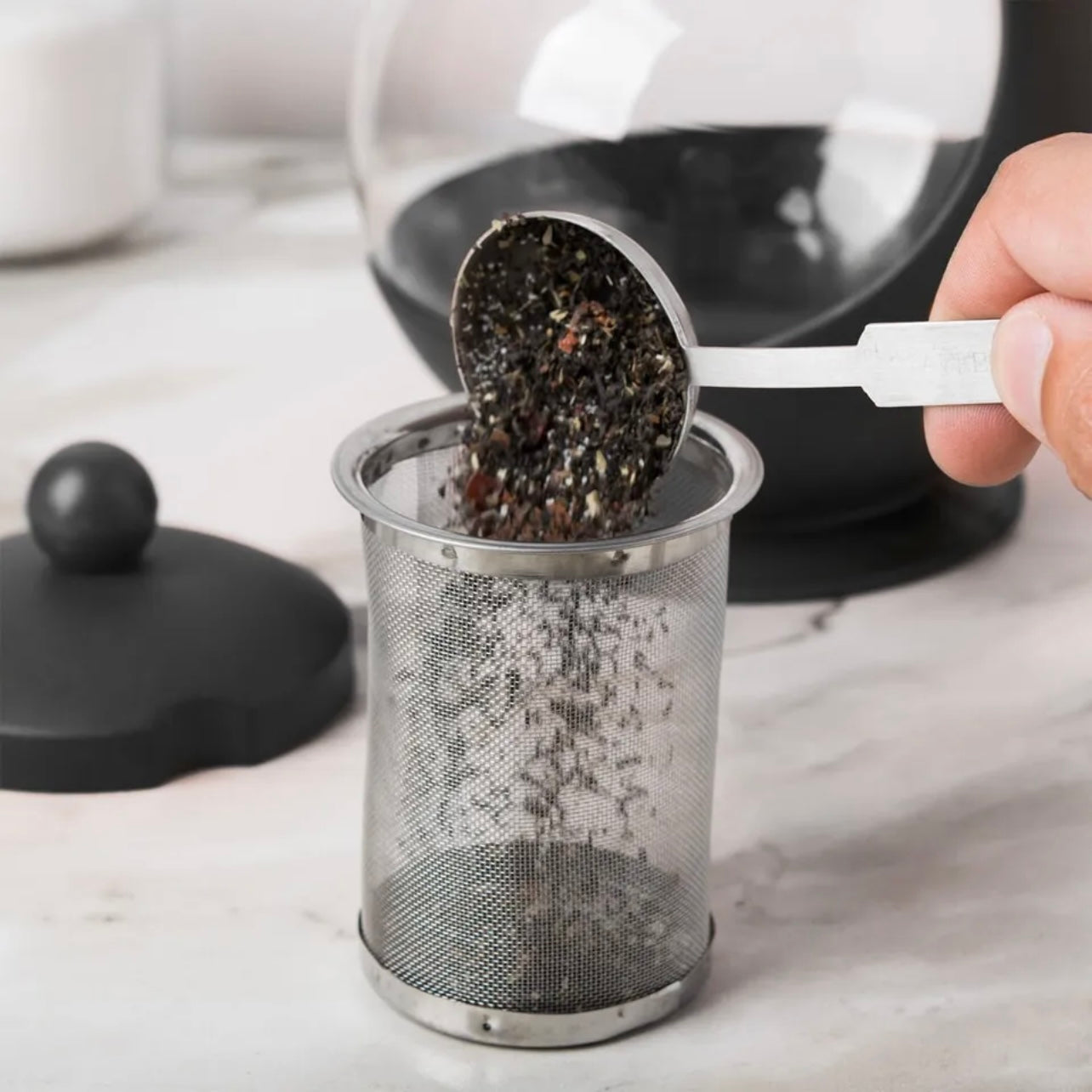 25 oz Tempered Glass Teapot Hot Tea Maker with Stainless Steel Infuser US Seller