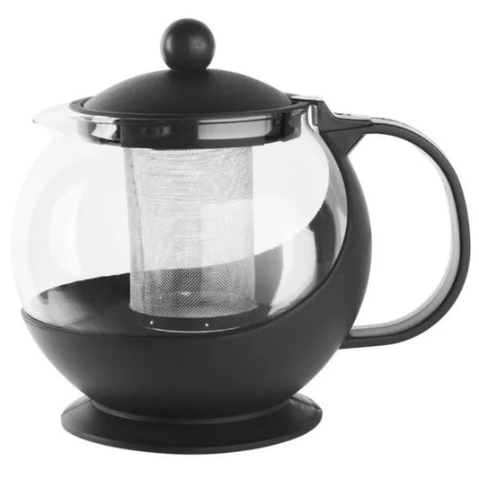 BBINGWARE 25 oz Tempered Glass Teapot Hot Tea Maker with Stainless Steel Infuser US Seller