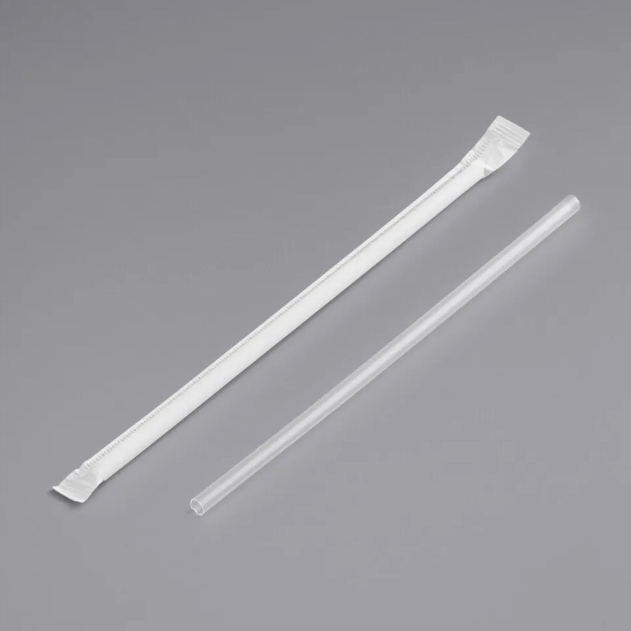500/ 1000 Wrapped Jumbo Clear Straws Water Juice Soda Straws 7 3/4 inch