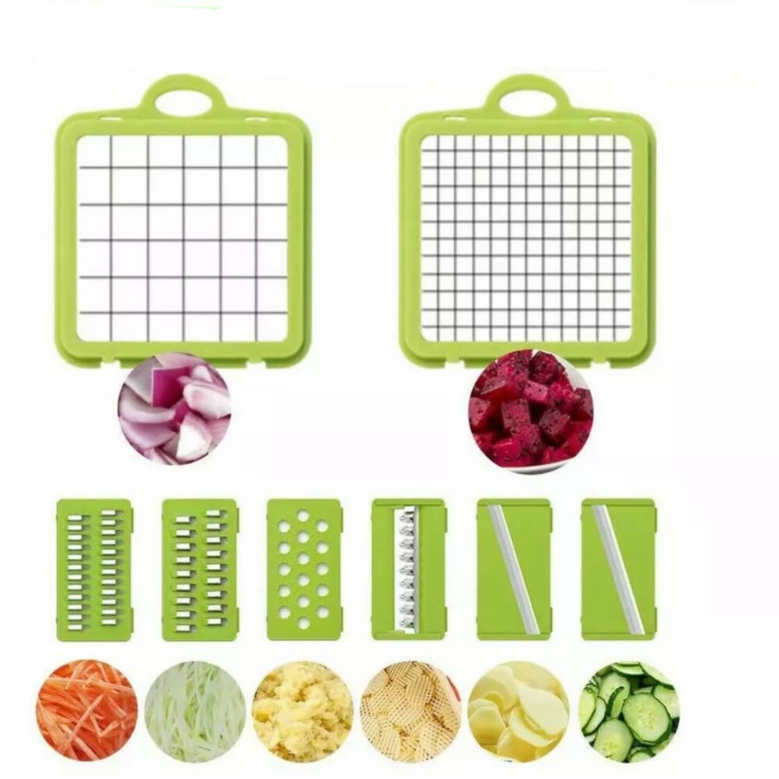 14-In-1 Vegetable Fruit Chopper Cutter Food Onion Veggie Dicer Slicer –  BBing Store