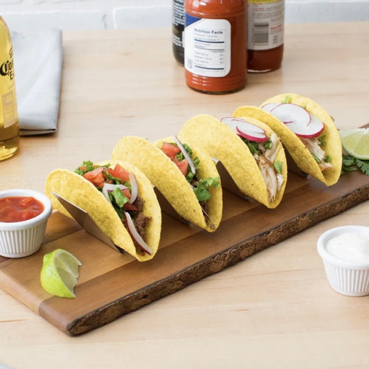 Stainless Steel Taco Holder Stand Taco Tray with 3 or 4 Compartments 10.5x2x2''