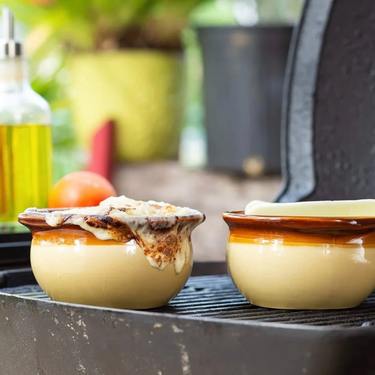 Soup Crocks Bake & Serve Oven Safe Ceramic Soup Bowls With Handles